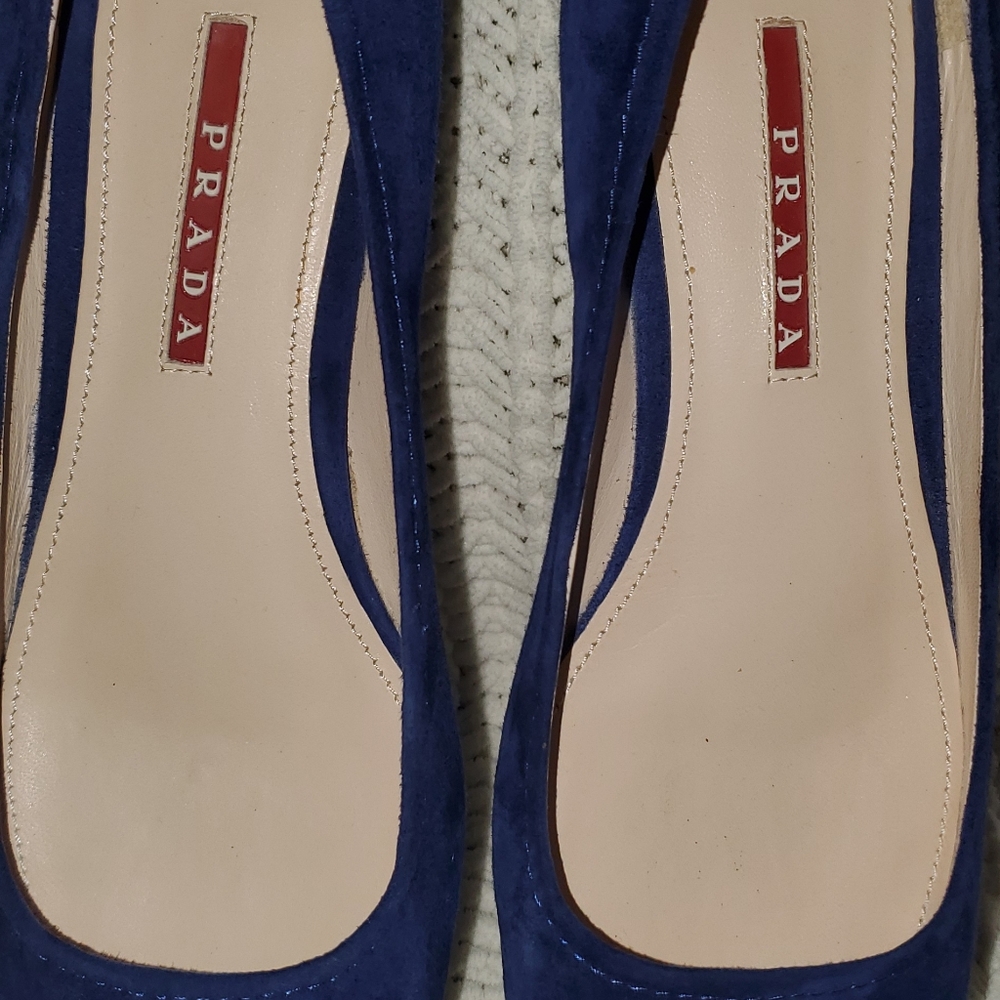 Prada Navy wedges 315517 - Picture 2 of 8
